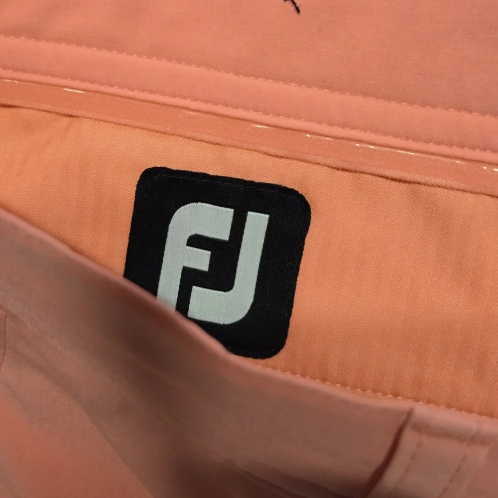 2 FJ Footjoy Golf‎ Shorts Mens 40 Blue Pink Performance Golf Active Athletic
